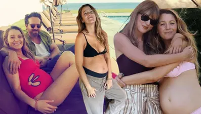Paparazzilere kızan Blake Lively hamilelik fotoğraflarını paylaştı