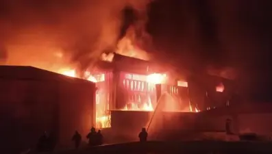 Gaziantep'te fabrika yangını