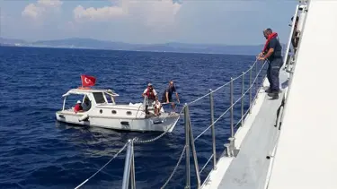 Şile açıklarında sürüklenen teknedeki 2 kişi kurtarıldı