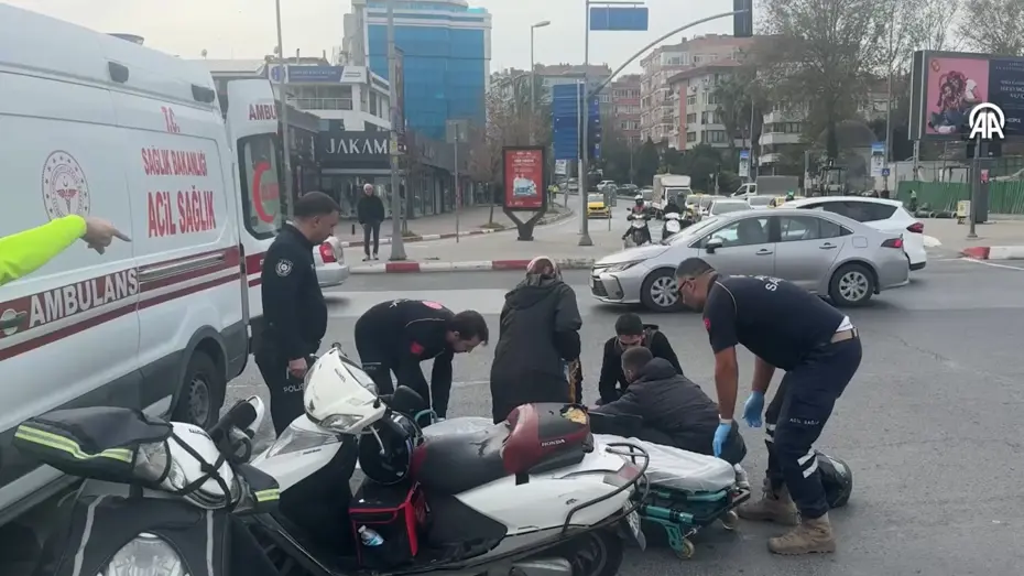 İstanbul'da kırmızı ışık kazası