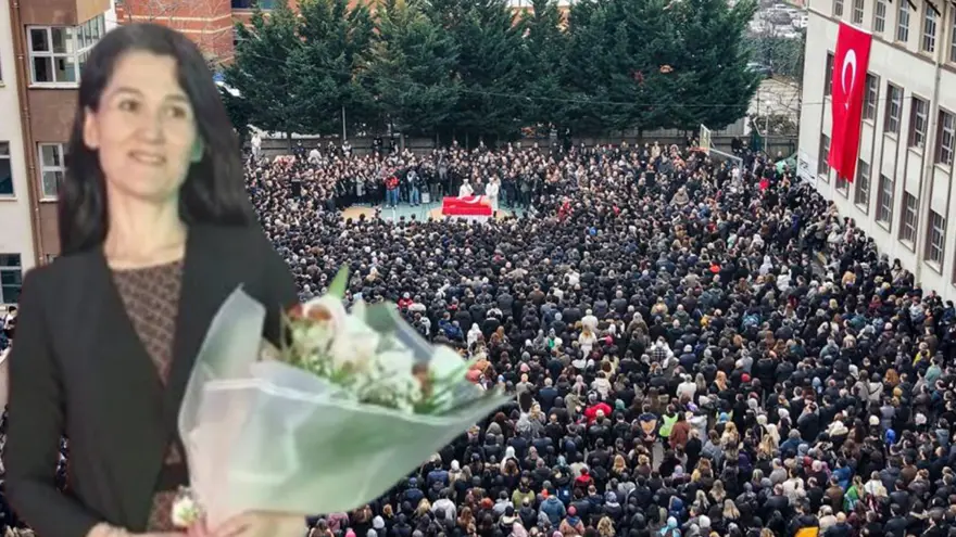Görev yaptığı okulda öldürülen Fatma Nur öğretmene gözyaşlarıyla veda Görev yaptığı okulda öldürülen Fatma Nur öğretmene gözyaşlarıyla veda