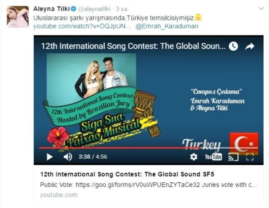 Aleyna Tilki yurt dışında yarışıyor 1