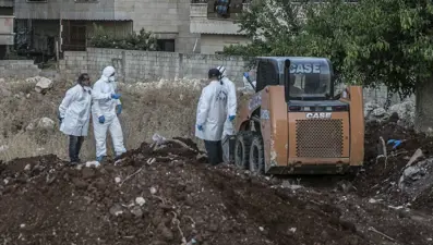 Afrin'de toplu mezar bulundu