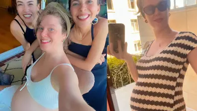 Doğum için gün sayan Burcu Biricik'ten hamilelik pozu