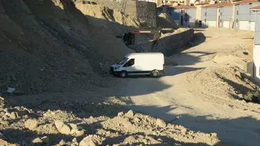 Şantiye alanında top mermisi bulundu