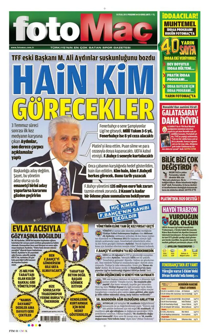 Günün Manşetler- 19 Eylül 2013 21