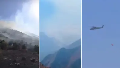 Hakkari'de orman yangını: Yüksekova'da alevlerle mücadele sürüyor