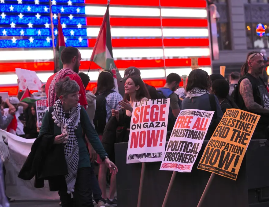 New York sokaklarına Netanyahu karşıtı protesto damga vurdu 6