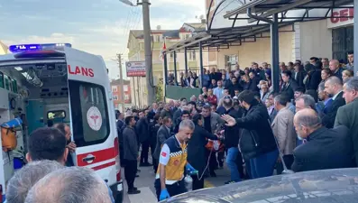 Babasının cenazesinde dayısını kaybetti