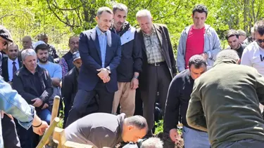 Fahrettin Altun, amcasının cenaze törenine katıldı