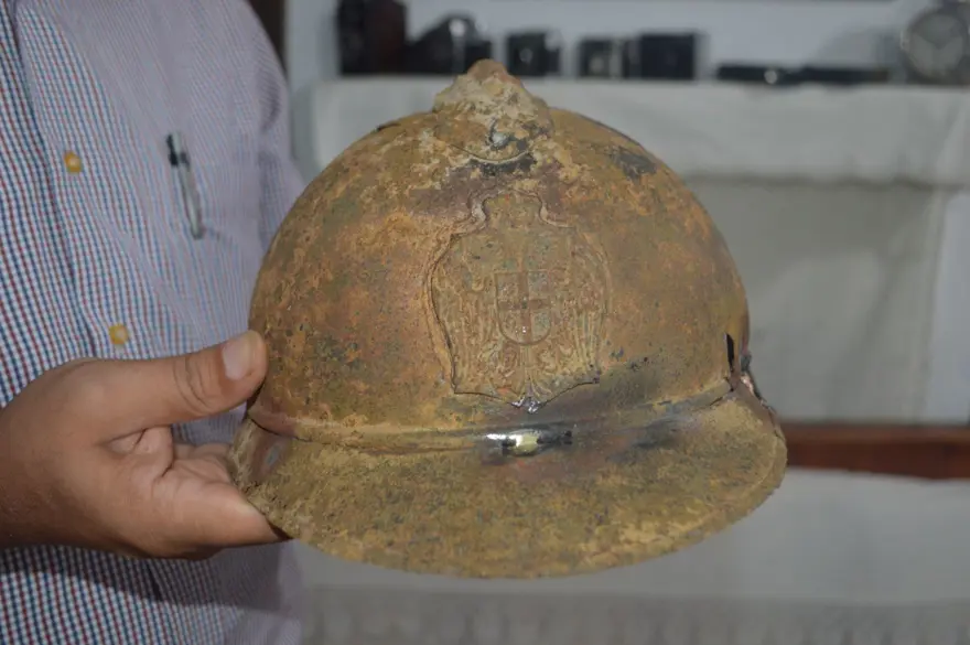 'Büyük Taarruz' alanında 100 yıllık miğfer ve mermiler bulundu 3