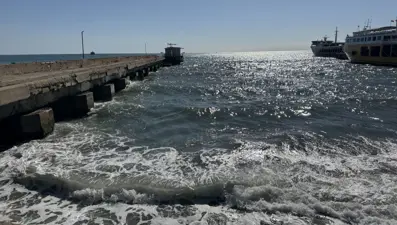 Tekirdağ'da deniz ulaşımında poyraz engeli