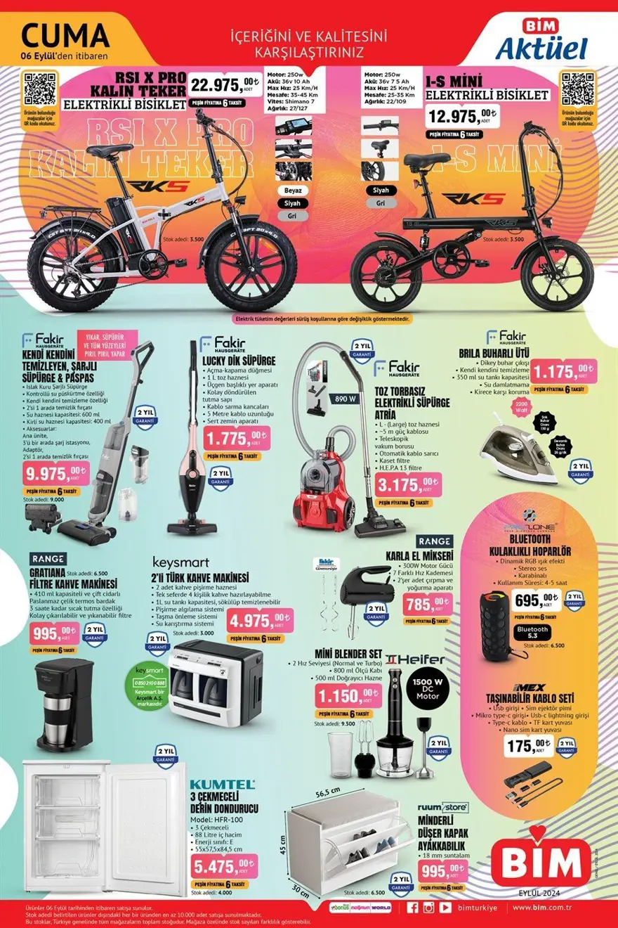 BİM aktüel indirimleri 6 Eylül 2024: BİM markette bu haftaya özel yeni indirimli ürünler 1