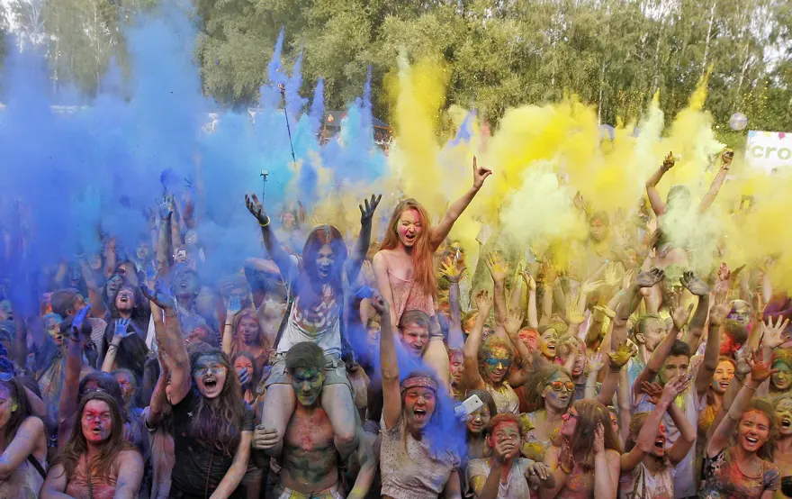 Kiev'de Holi Festivali 30