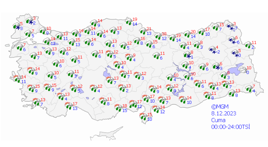 8 ARALIK CUMA HAVA DURUMU 16 8 ARALIK CUMA HAVA DURUMU 16