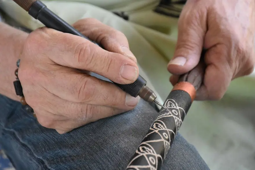 Tayini çıktığı Devrek'te öğrendiği baston yapımını 37 yıldır sürdürüyor 3