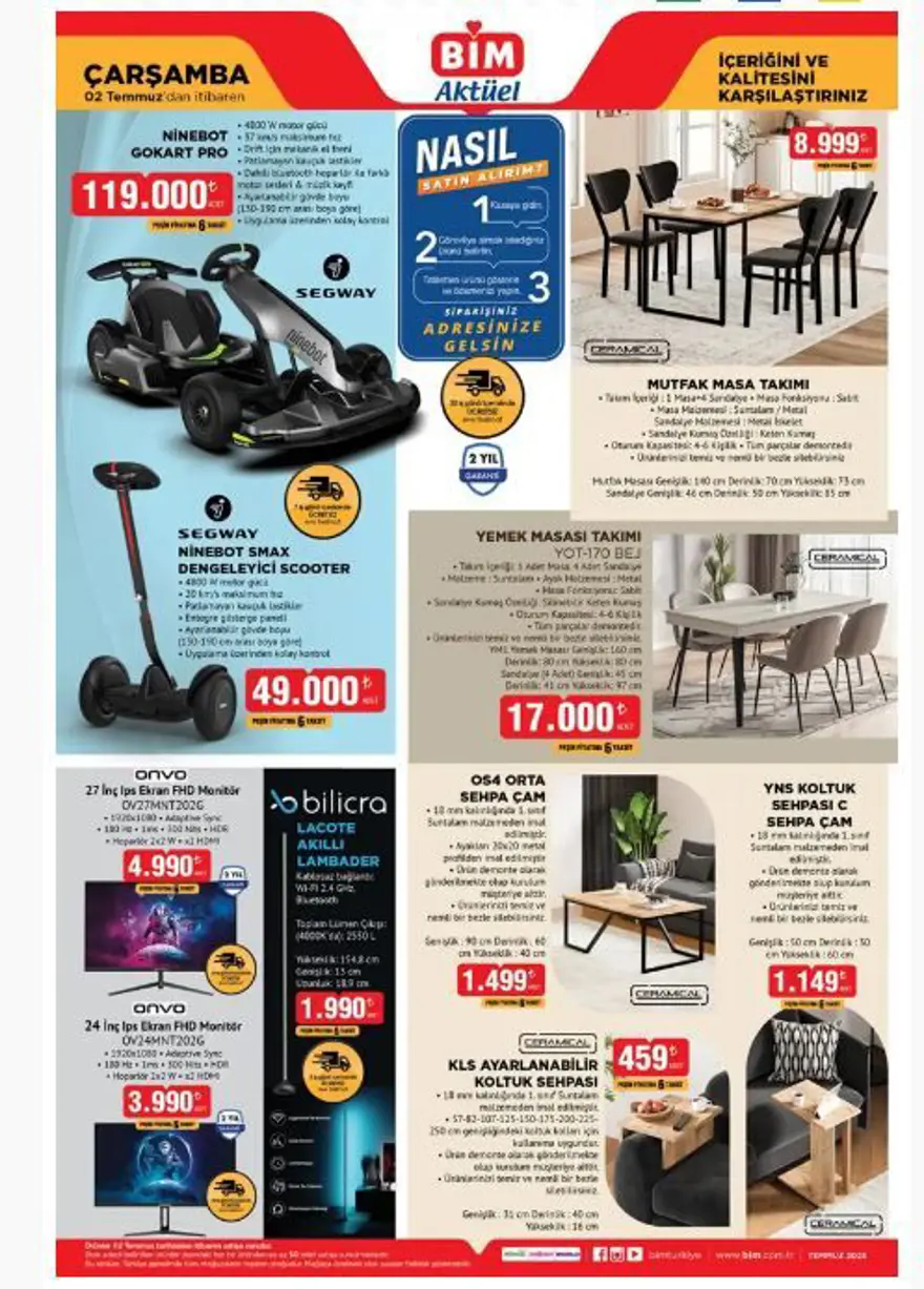 BİM 1 TEMMUZ SALI AKTÜEL KATALOĞU 1