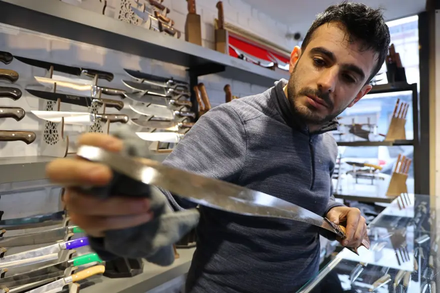 Sivaslı usta Şam çeliğinden üretti: Değeri 110 bin TL! Gören hayran kaldı 2