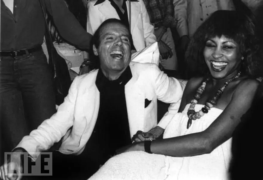 Fotoğrafçı Francesco Scavullo ve Tina Turner, Studio 54 26 Fotoğrafçı Francesco Scavullo ve Tina Turner, Studio 54 26