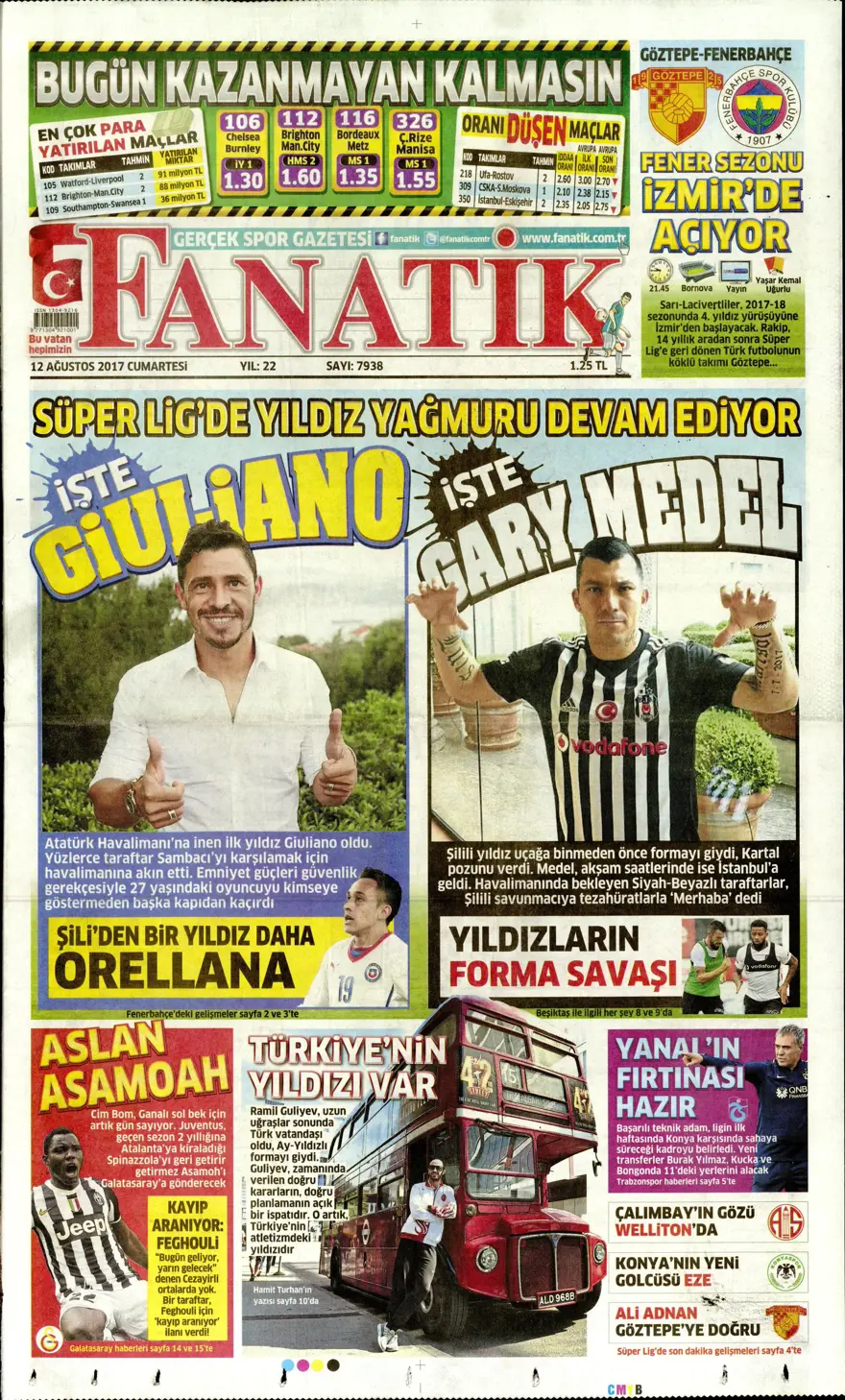 Günün gazete manşetleri - 12.08.2017 20 Günün gazete manşetleri - 12.08.2017 20