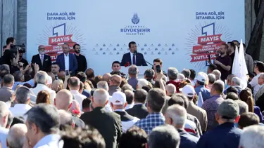 İmamoğlu, çalışanların 1 Mayıs'ını kutladı