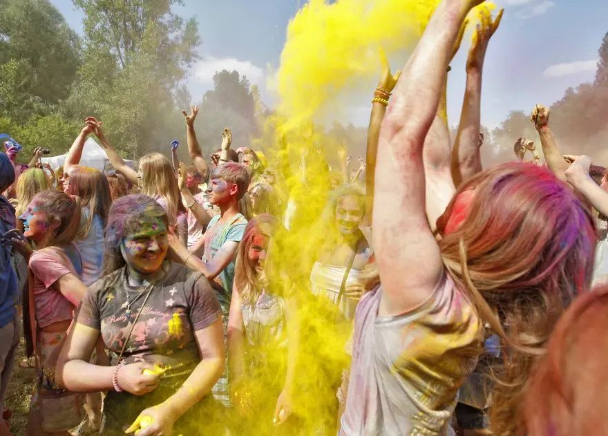 Kiev'de Holi Festivali 15