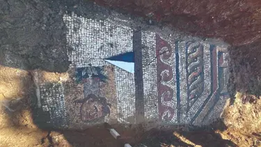 Altyapı çalışmasında 1500 yıllık mozaik bulundu