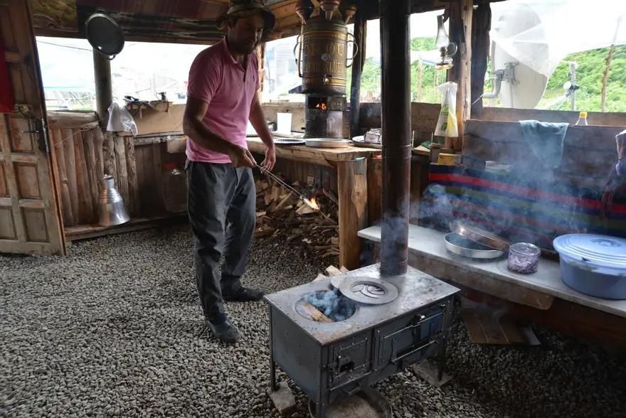 Yaylada "kuzine" başında tatil keyfi 1