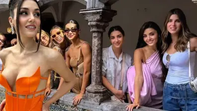 Müstakbel eltiler tatilde! Hande Erçel ve Nazlı Sabancı Lizbon'da