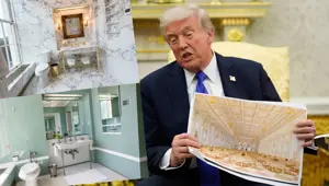 Trump'tan Beyaz Saray'ın banyosuna altın dokunuş
