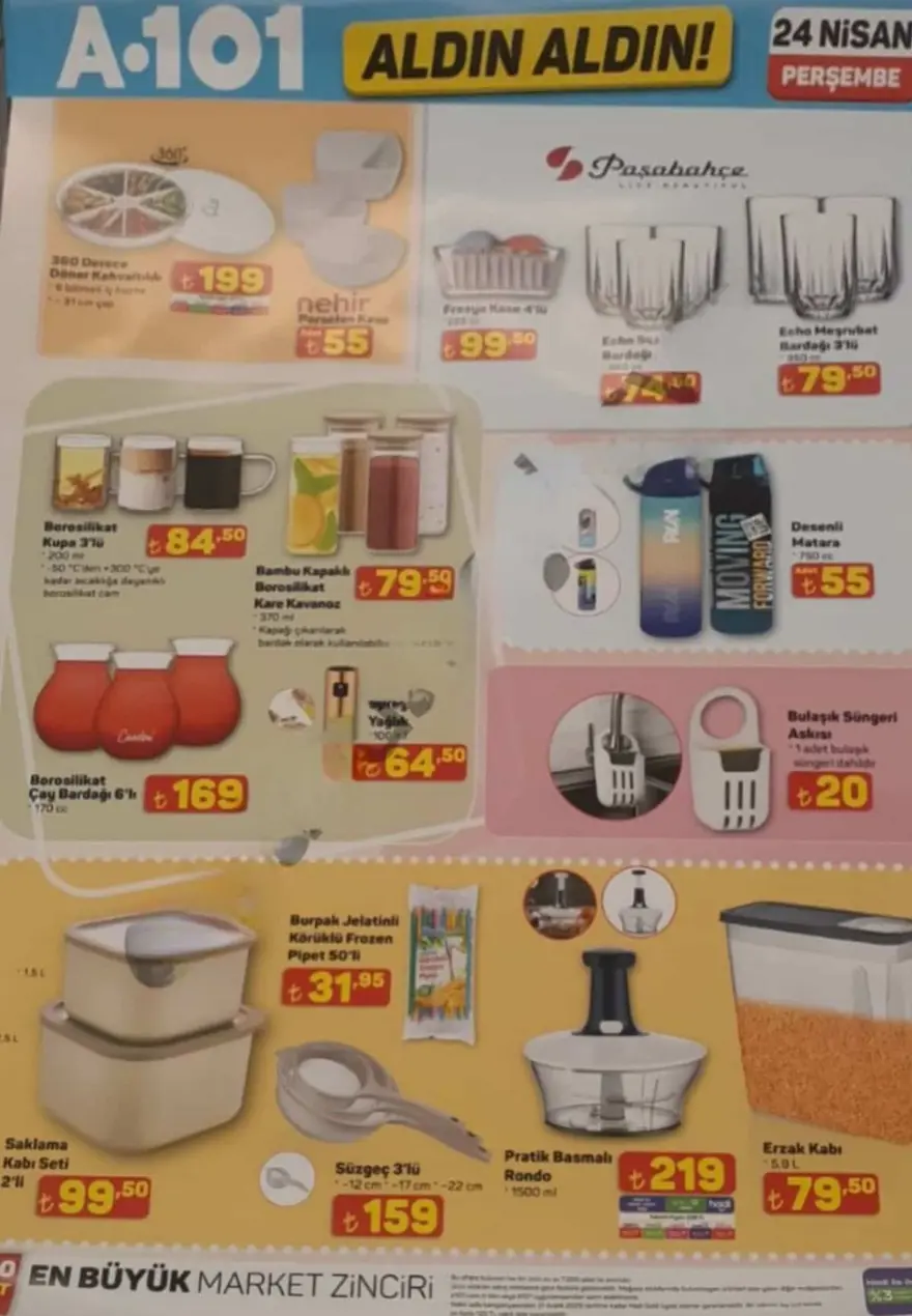 A101 market 17-24 Nisan aktüel kataloğu: Ütü, süpürge, halı, tencere seti ve onlarca ürün satışta 10