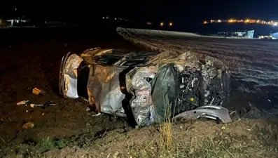 Çankırı'da otomobil takla attı: Üç yaralı