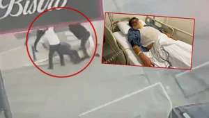 İzmir'de doktora sopalı saldırının görüntüleri ortaya çıktı İzmir'de doktora sopalı saldırının görüntüleri ortaya çıktı