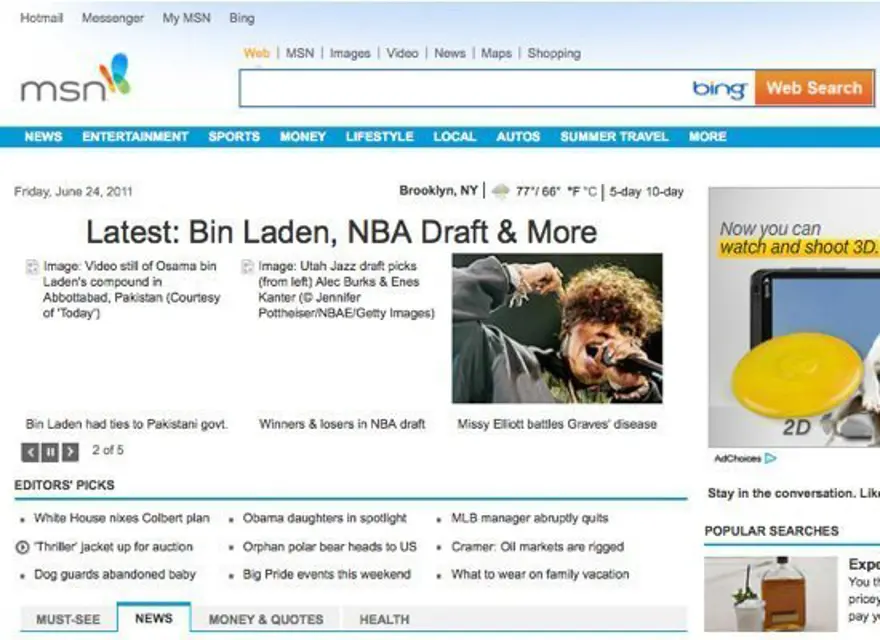 6. MSN.com 12