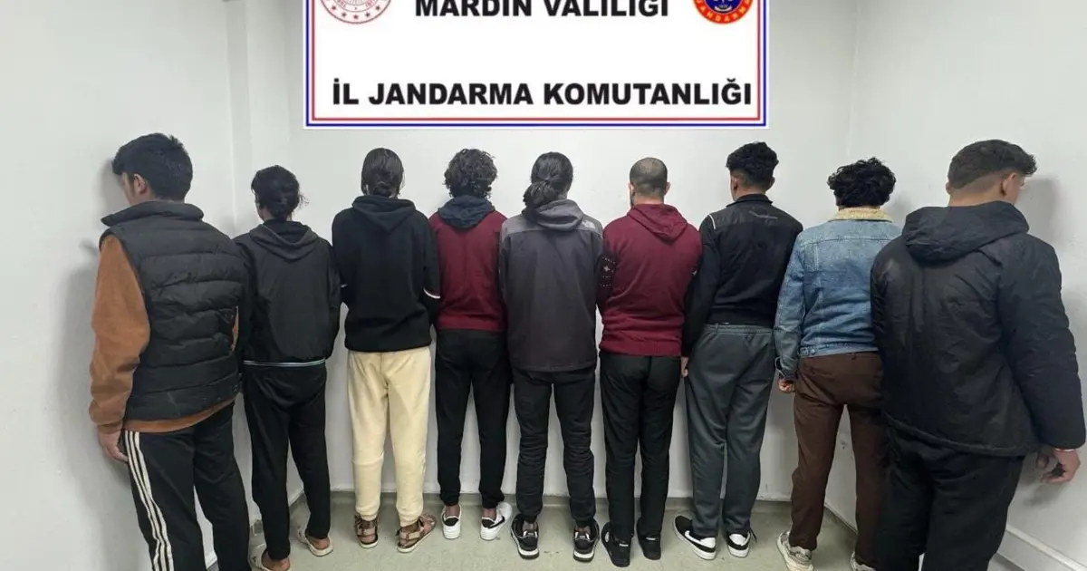Mardin’de 9 düzensiz göçmen yakalandı