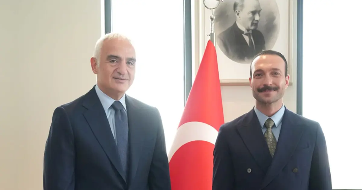 Bakan Ersoy ile Görkem Sevindik bir arada. Tehditlere karşı ortak duruş