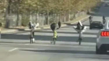 Gaziantep'te bisikletlilerin tehlikeli yolculuğu