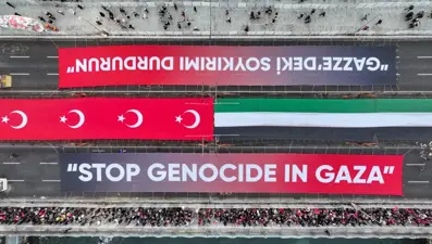 1 Ocak'ta Galata Köprüsü'nde Gazze yürüyüşü düzenlenecek