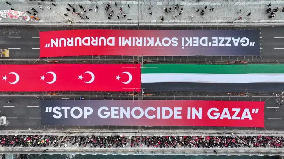 1 Ocak'ta Galata Köprü'nde Gazze yürüyüşü düzenlenecek
