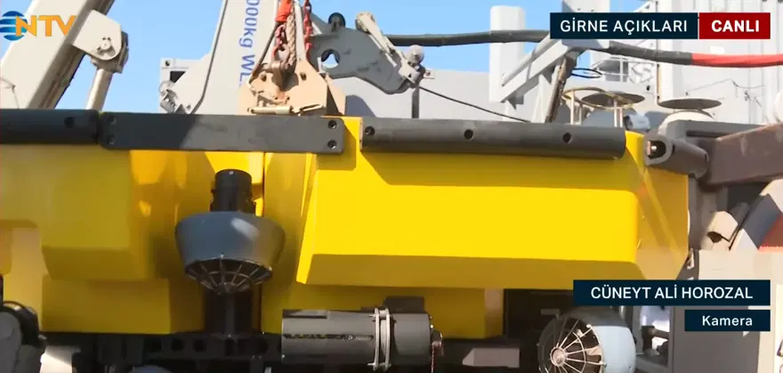 TCG Işın gemisi bölgede. Girne'deki feribot faciasında geminin enkazına robotla dalış yapılacak 5