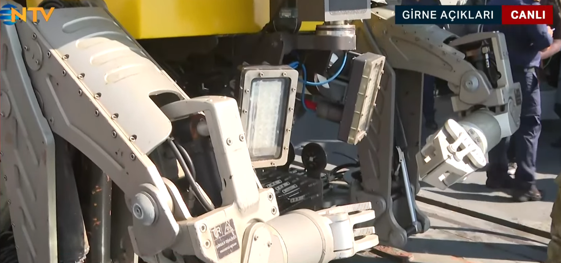 TCG Işın gemisi bölgede. Girne'deki feribot faciasında geminin enkazına robotla dalış yapılacak