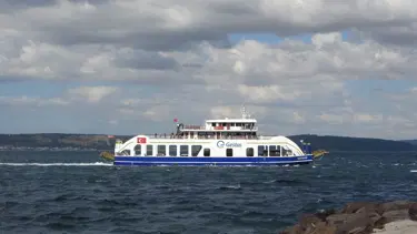 Ege'de fırtına. Gökçeada feribot seferlerinde iptaller var