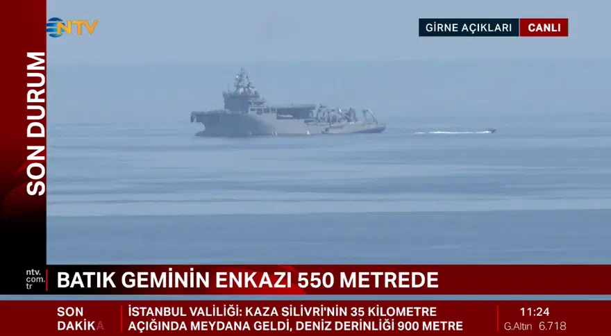BÖLGEDEKİ ÇALIŞMALAR İKİ GEMİYLE SÜRÜYOR 1