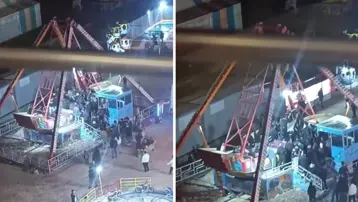 Lunaparkta olay. Gondolda birbirlerine girdiler, üç kişi yaralandı