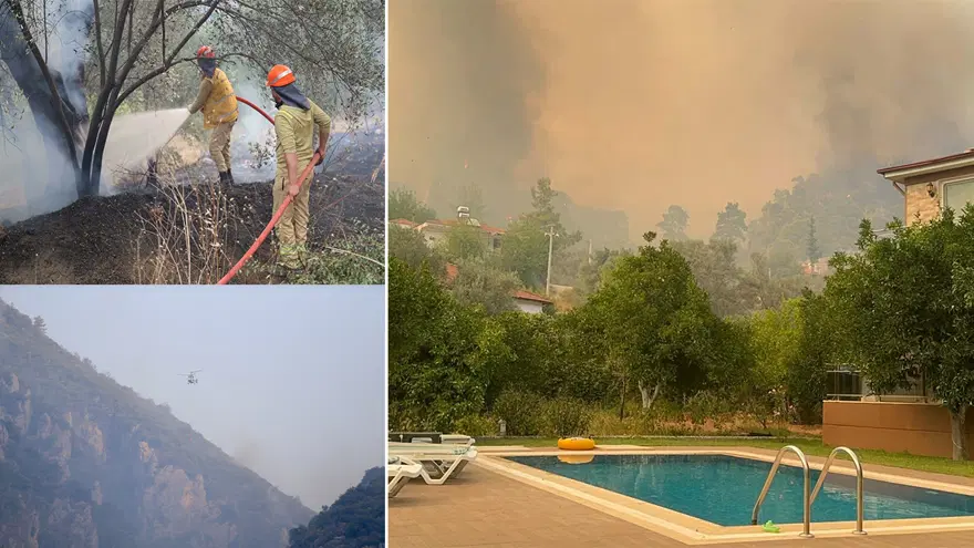 Fethiye Göcek'teki orman yangını kontrol altında 