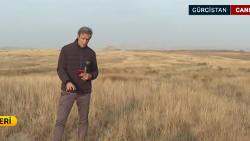 NTV ekibi Gürcistan'da.... Düşen uçaktan ilk görüntüler