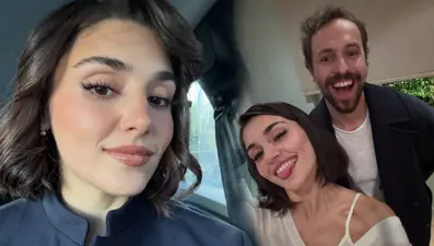 Hande Erçel'den yeni pozlar: İki Dünya Bir Dilek setinden paylaştı