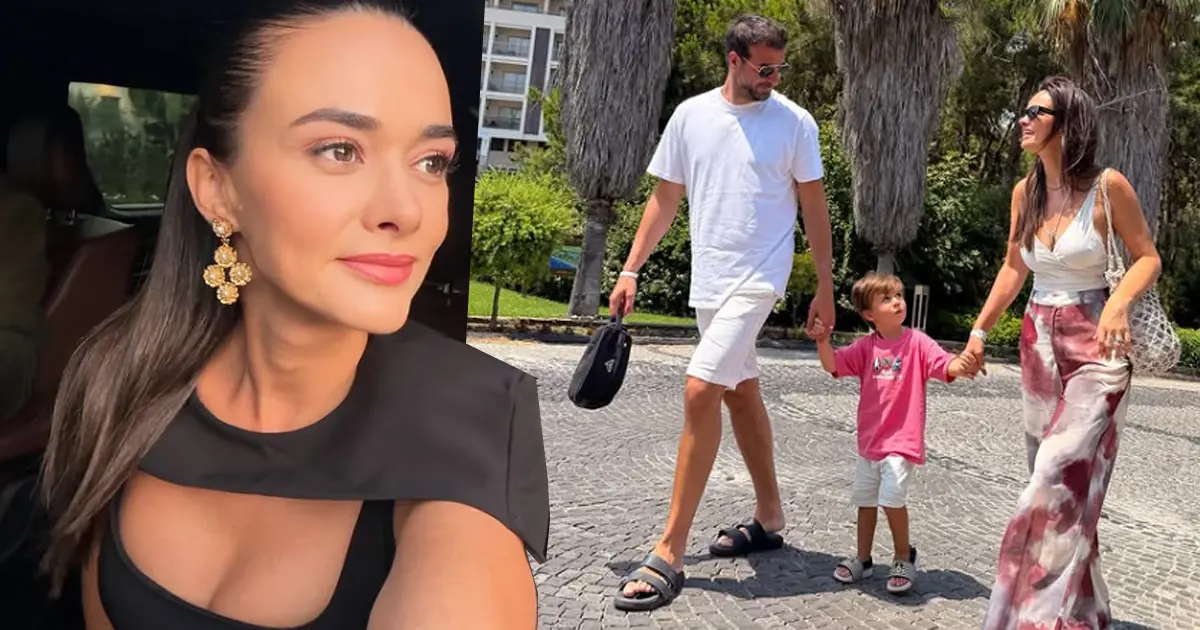 Hande Soral'dan mutlu aile pozu: Herkes kendi havasında