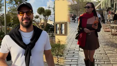 Atina'da aşka geldiler: Hande Soral ile İsmail Demirci'den tatil pozu