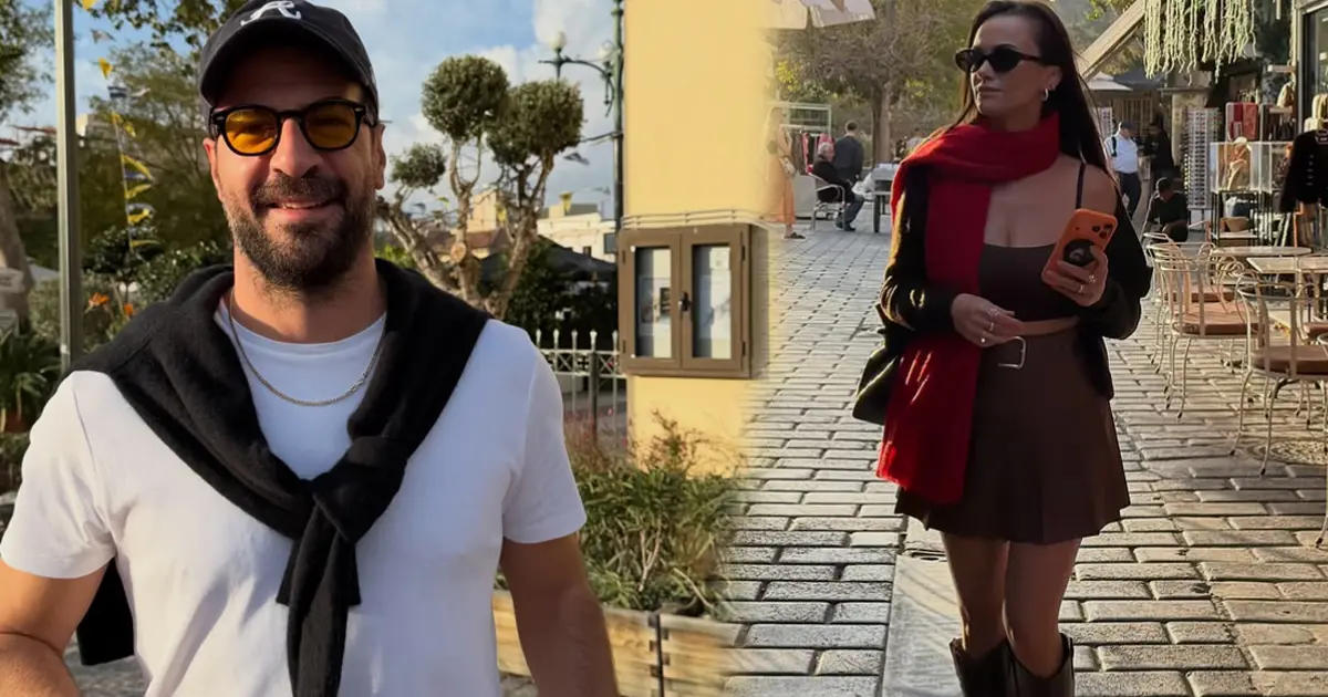 Atina'da aşka geldiler: Hande Soral ile İsmail Demirci'den tatil pozu